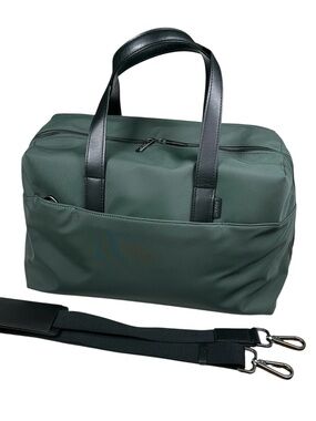 AWAY Everywhere Bag Forest Green Duffel Black Handles Travel Luggage Work Gym